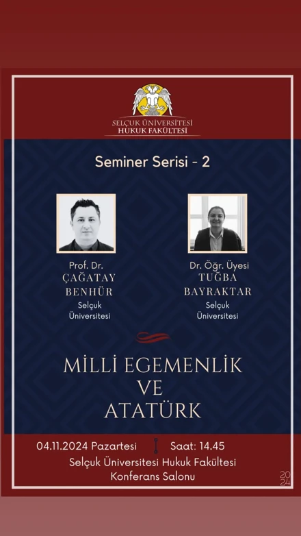 Seminerler Serisi 2 Milli Egemenlik ve Atatürk